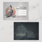 Yoga Meditatie Instructeur Reiki Master Lotus Pose Afsprakenkaartje (Voorkant / Achterkant)