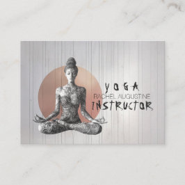 Yoga Meditatie Instructeur Reiki Master Lotus Pose Afsprakenkaartje