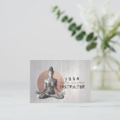 Yoga Meditatie Instructeur Reiki Master Lotus Pose Afsprakenkaartje (Staand voorkant)
