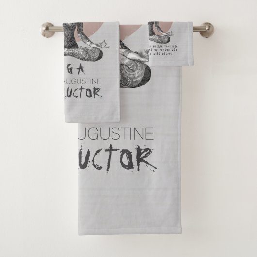 Yoga Meditatie Instructeur Reiki Master Lotus Pose Bad Handdoek (Insitu)