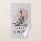 Yoga Meditatie Instructeur Reiki Master Lotus Pose Bad Handdoek (Handdoek)