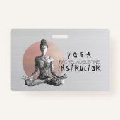 Yoga Meditatie Instructeur Reiki Master Lotus Pose Badge (Voorkant)