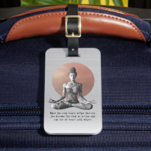 Yoga Meditatie Instructeur Reiki Master Lotus Pose Bagagelabel