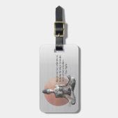 Yoga Meditatie Instructeur Reiki Master Lotus Pose Bagagelabel (Voorkant verticaal)