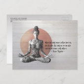 Yoga Meditatie Instructeur Reiki Master Lotus Pose Briefkaart (Voorkant / Achterkant)