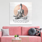 Yoga Meditatie Instructeur Reiki Master Lotus Pose Canvas Afdruk (Insitu (Woonkamer))