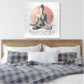 Yoga Meditatie Instructeur Reiki Master Lotus Pose Canvas Afdruk (Insitu (Slaapkamer))