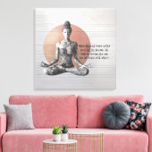 Yoga Meditatie Instructeur Reiki Master Lotus Pose Canvas Afdruk (Insitu (Woonkamer))