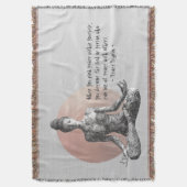 Yoga Meditatie Instructeur Reiki Master Lotus Pose Deken (Voorkant Verticaal)