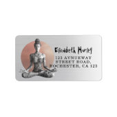 Yoga Meditatie Instructeur Reiki Master Lotus Pose Etiket (Voorkant)