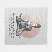 Yoga Meditatie Instructeur Reiki Master Lotus Pose Fleece Deken (Voorkant (Horizontaal))