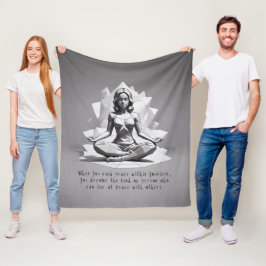 Yoga Meditatie Instructeur Reiki Master Lotus Pose Fleece Deken