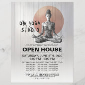 Yoga Meditatie Instructeur Reiki Master Lotus Pose Flyer (Voorkant)