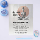 Yoga Meditatie Instructeur Reiki Master Lotus Pose Flyer (Enkel)