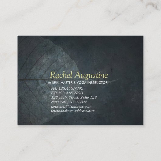 Yoga Meditatie Instructeur Reiki Master Lotus Pose Kortingskaartje (Achterkant)