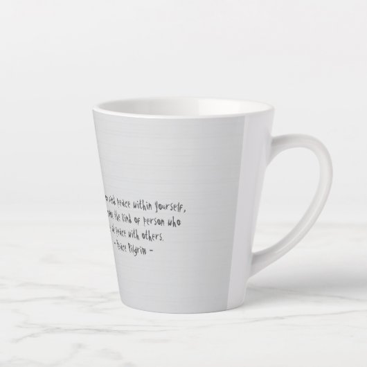 Yoga Meditatie Instructeur Reiki Master Lotus Pose Latte Mok (Rechts)