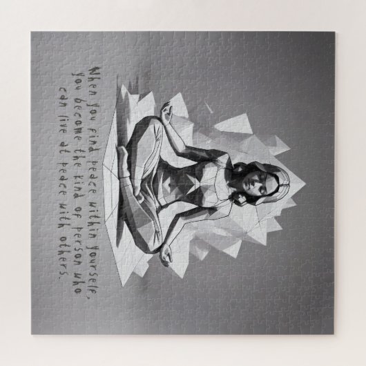 Yoga Meditatie Instructeur Reiki Master Lotus Pose Legpuzzel (Horizontaal)