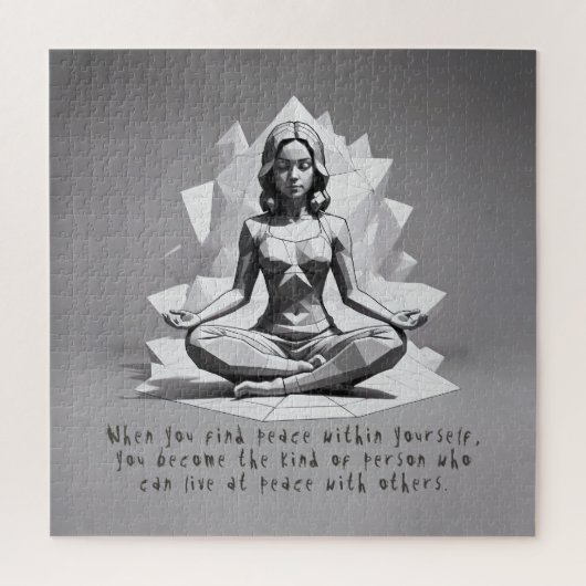 Yoga Meditatie Instructeur Reiki Master Lotus Pose Legpuzzel (Verticaal)