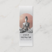 Yoga Meditatie Instructeur Reiki Master Lotus Pose Mini Visitekaartje (Voorkant)