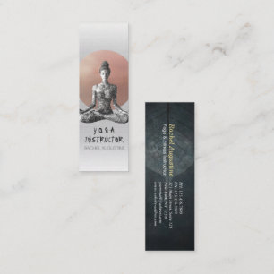Yoga Meditatie Instructeur Reiki Master Lotus Pose Mini Visitekaartje
