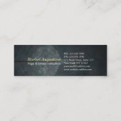 Yoga Meditatie Instructeur Reiki Master Lotus Pose Mini Visitekaartje (Achterkant)