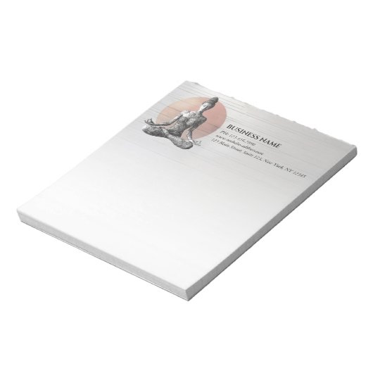 Yoga Meditatie Instructeur Reiki Master Lotus Pose Notitieblok (Linkerzijde)
