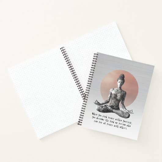 Yoga Meditatie Instructeur Reiki Master Lotus Pose Notitieboek (Binnen)