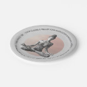 Yoga Meditatie Instructeur Reiki Master Lotus Pose Papieren Bordje (Gekanteld)