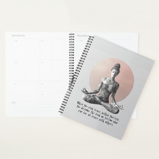 Yoga Meditatie Instructeur Reiki Master Lotus Pose Planner (Display)