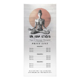 Yoga Meditatie Instructeur Reiki Master Lotus Pose Reclamekaart