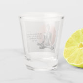 Yoga Meditatie Instructeur Reiki Master Lotus Pose Shot Glas (Achterkant)