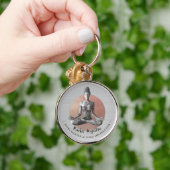 Yoga Meditatie Instructeur Reiki Master Lotus Pose Sleutelhanger (Hand)