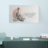 Yoga Meditatie Instructeur Reiki Master Lotus Pose Spandoek (Beurs)