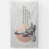 Yoga Meditatie Instructeur Reiki Master Lotus Pose Spandoek (Verticaal)