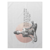 Yoga Meditatie Instructeur Reiki Master Lotus Pose Tafelkleed (Voorkant)