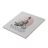 Yoga Meditatie Instructeur Reiki Master Lotus Pose Tegeltje (Zijkant)