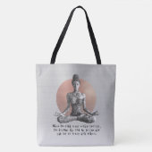 Yoga Meditatie Instructeur Reiki Master Lotus Pose Tote Bag (Voorkant)