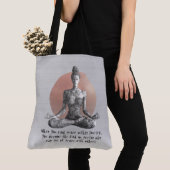 Yoga Meditatie Instructeur Reiki Master Lotus Pose Tote Bag (Dichtbij)