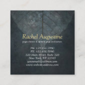 Yoga Meditatie Instructeur Reiki Master Lotus Pose Vierkante Visitekaartje (Achterkant)