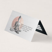 Yoga Meditatie Instructeur Reiki Master Lotus Pose Visitekaartje (Voorkant)