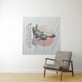 Yoga Meditatie Instructeur Reiki Master Lotus Pose Wandkleed (In Situ (horizontaal))