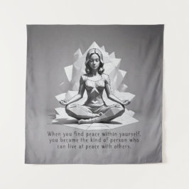 Yoga Meditatie Instructeur Reiki Master Lotus Pose Wandkleed