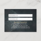 Yoga Meditatie Instructeur Reiki Master Low Poly Aanbevelingskaartje (Achterkant)