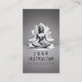 Yoga Meditatie Instructeur Reiki Master Low Poly Afsprakenkaartje (Voorkant)