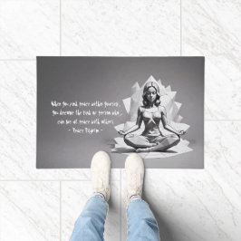 Yoga Meditatie Instructeur Reiki Master Low Poly Deurmat