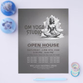 Yoga Meditatie Instructeur Reiki Master Low Poly Flyer (Enkel)