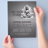 Yoga Meditatie Instructeur Reiki Master Low Poly Flyer (Hand)