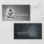 Yoga Meditatie Instructeur Reiki Master Low Poly Visitekaartje (Voorkant / Achterkant)