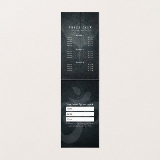 Yoga Meditatie Instructeur Reiki Master Low Poly Visitekaartje (Binnenkant ongevouwen)