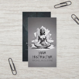 Yoga Meditatie Instructeur Reiki Master Low Poly Visitekaartje